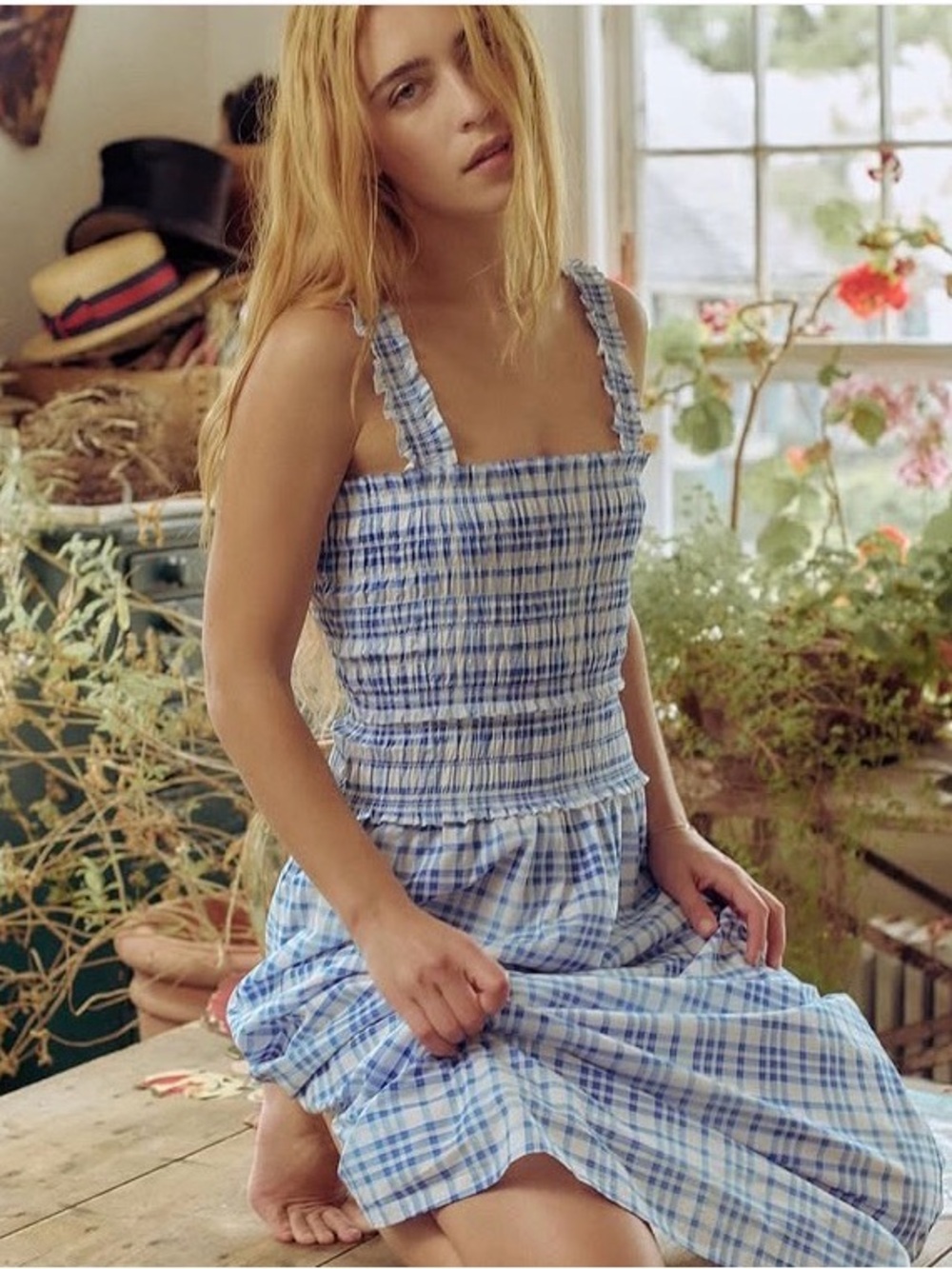 ▪️Hill House The Azalea Maxi Nap Dress S